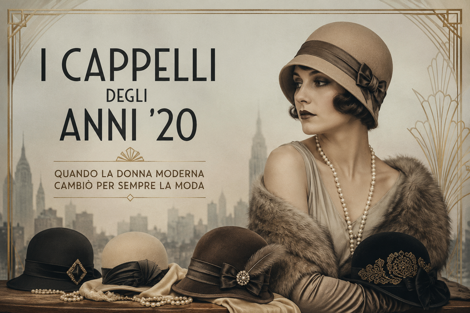 I Cappelli degli Anni '20: Quando la Donna Moderna Cambiò per Sempre la Moda